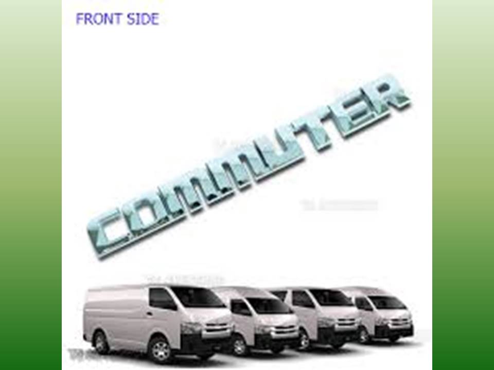 COMMUTER TOYOTA  REAR RIGHT